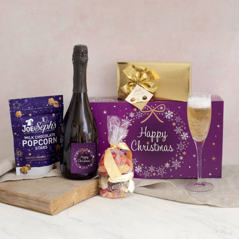 Happy Christmas Prosecco Treats Gift Box