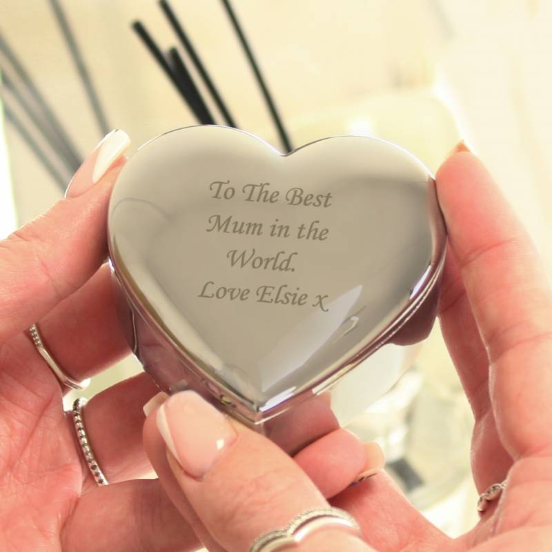 Personalised Heart Trinket Box