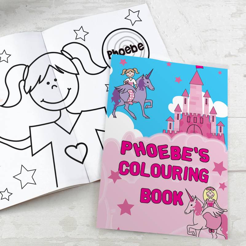 Personalised Princess Colouring Book